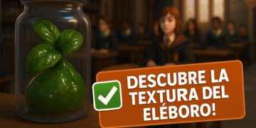 Cuál es la textura del Eléboro en Hogwarts Mystery